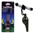 3-In-1 3/4" Compass Whistle & Thermometer